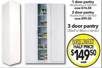 Cheap as Chips 3 door pantry offer