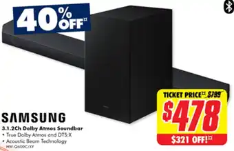 The Good Guys 3.1.2Ch Dolby Atmos Soundbar offer