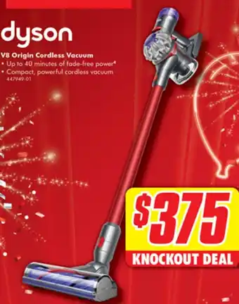 The Good Guys V8 Origin Cordless Vacuum offer