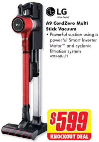 The Good Guys A9 CordZero Multi Stick Vacuum offer