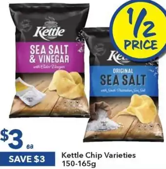 Ritchies Kettle Chip Varieties 150-165g offer