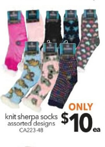 Cheap as Chips Knit Sherpa Socks offer