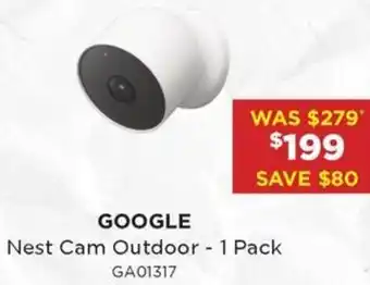 Bing Lee GOOGLE Nest Cam Outdoor - 1 Pack offer