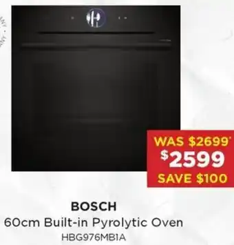 Bing Lee 60cm Built-in Pyrolytic Oven offer