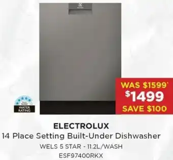 Bing Lee 14 Place Setting Built-Under Dishwasher offer