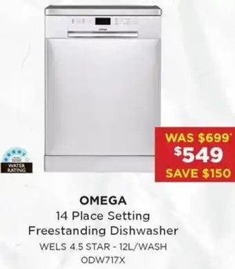 Bing Lee 14 Place Setting Freestanding Dishwasher offer