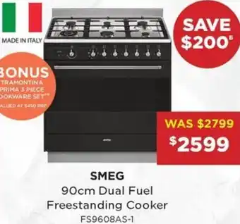Bing Lee 90cm Dual Fuel Freestanding Cooker offer