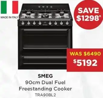 Bing Lee 90cm Dual Fuel Freestanding Cooker offer
