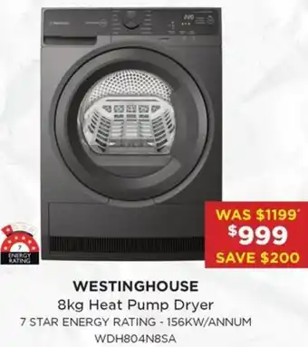 Bing Lee 8kg Heat Pump Dryer offer