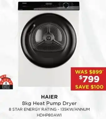 Bing Lee 8kg Heat Pump Dryer offer