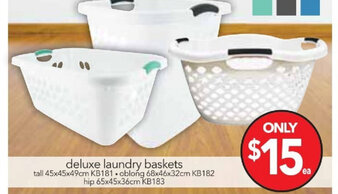 Cheap as Chips Deluxe Laundry Baskets offer