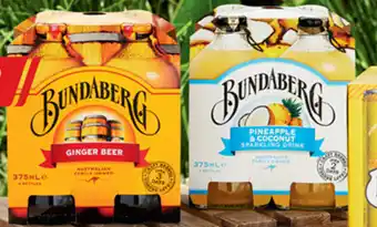 ALDI Bundaberg Sparkling Drinks 4 x 375ml offer