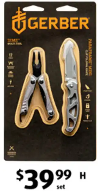 ALDI Gerber Dime Multi Tool and Paraframe Mini Set offer