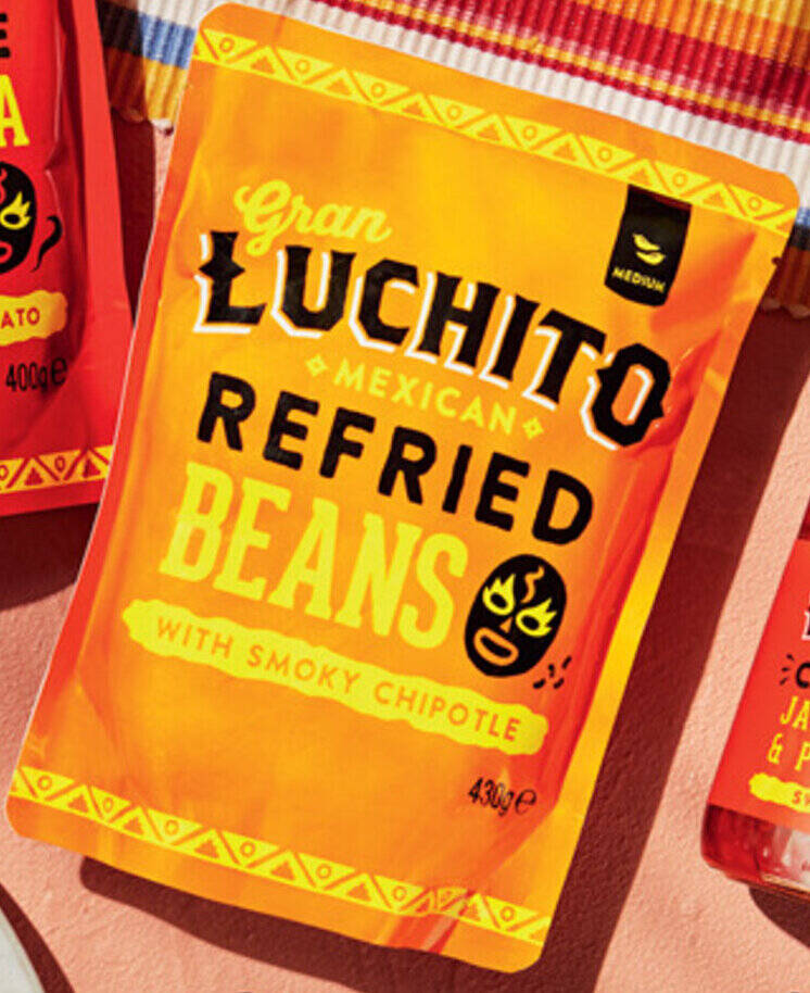 Gran Luchito Pouched Refried Beans 430g offer at ALDI