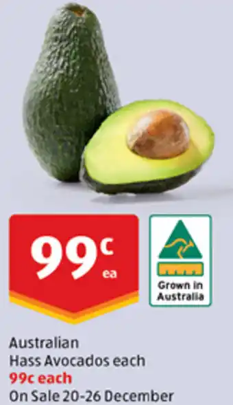 ALDI Australian Hass Avocados offer