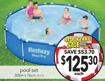 Cheap as Chips pool set offer