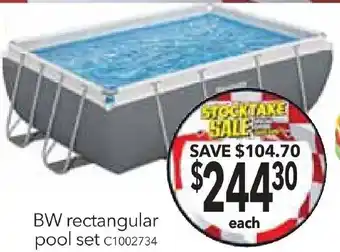 Cheap as Chips BW rectangular pool set offer