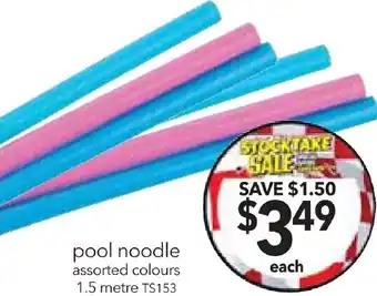 pool noodle