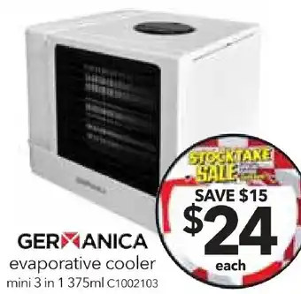 Cheap as Chips evaporative cooler mini 3 in 1 375ml offer