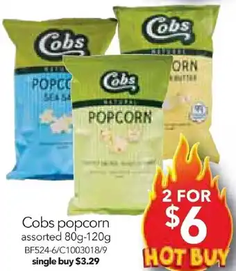Cheap as Chips Cobs popcorn offer