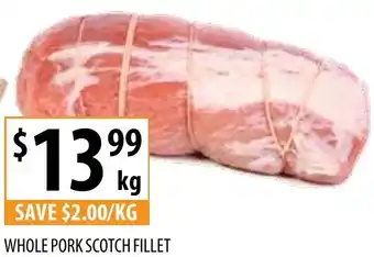 Supabarn WHOLE PORK SCOTCH FILLET offer