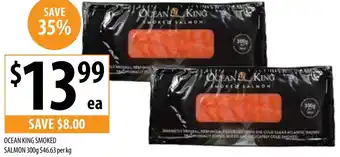 Supabarn OCEAN KING SMOKED SALMON 300g offer