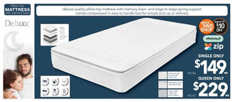 Cheap as Chips Mattress Deluxe Single offer