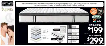 Cheap as Chips Mattress Superior Single offer