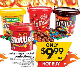 Cheap as Chips Party Mega Bucket Confectionery offer