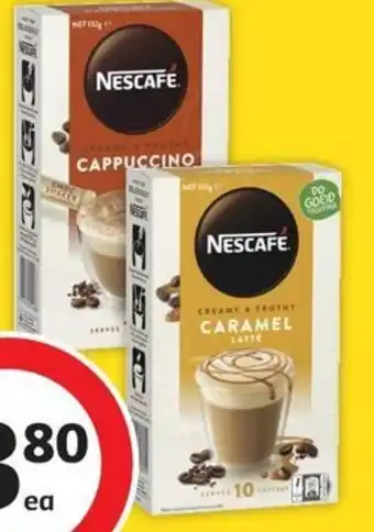 Coles Nescafé Coffee Sachets 8 Pack-10 Pack offer