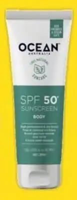 Coles Ocean Australia 100% Natural Body Sunscreen SPF50+ 120g offer