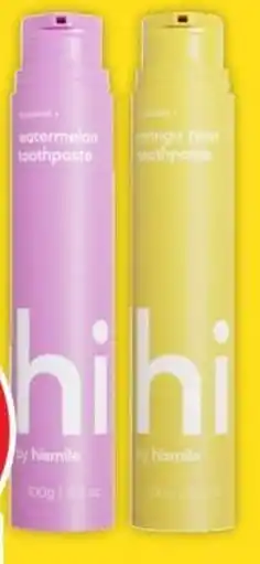 Coles Hismile Toothpaste Watermelon or Mango 60g offer
