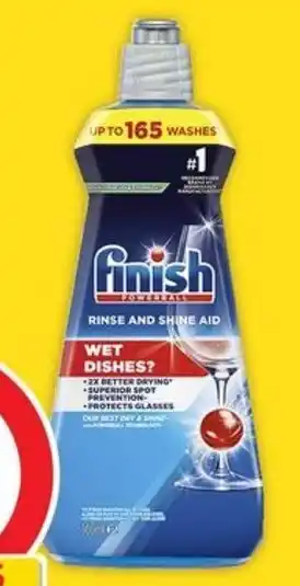Coles Finish Rinse and Shine Aid 500mL offer