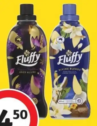 Coles Fluffy Concentrated Fabric Conditioner 900mL-1 Litre offer