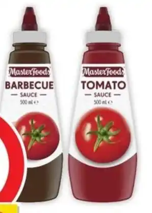 Coles MasterFoods Squeeze Tomato or Barbecue Sauce 475mL-500mL offer