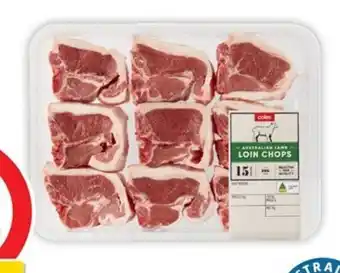 Coles Coles Australian Lamb Loin Chops offer