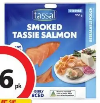 Coles Tassal Smoked Salmon 250g offer