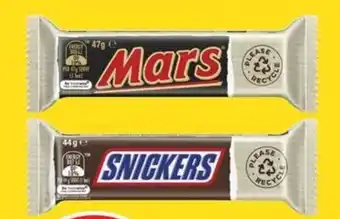 Coles Mars Chocolate Bar 35g-56g offer