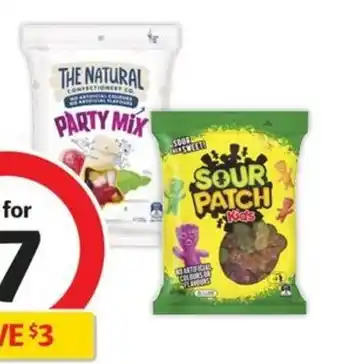 Coles The Natural Confectionery Co. 180g-230g, Sour Patch 190g or Pascall Candy 180g-300g offer