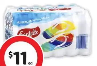 Coles Frantelle Spring Water 24x600mL offer