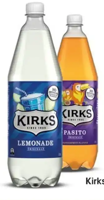 Coles Kirks Soft Drink 1.25 Litre offer