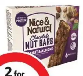 Coles Nice & Natural Nut Bars 180g-192g offer