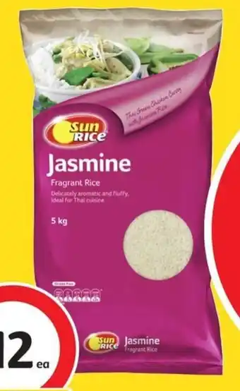 Coles Sunrice Jasmine Rice 5kg offer