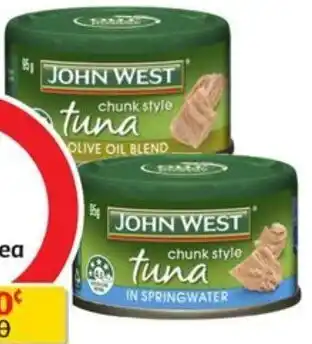 Coles John West Tuna Tempters 95g offer