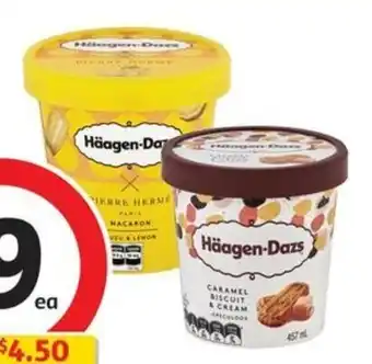 Coles Häagen-Dazs Tubs 420mL-457mL offer