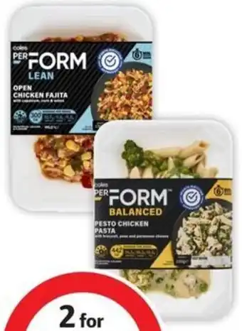 Coles Coles Frozen Perform Meal 330g-340g offer