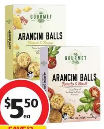 Coles Gourmet Table Arancini 200g offer