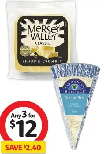 Little Entertainers Mersey Valley, Tasmanian Heritage or South Cape Cheese 80g
