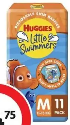 Coles Huggies Little Swimmers Disposable Swim Nappies 10 Pack-12 Pack offer
