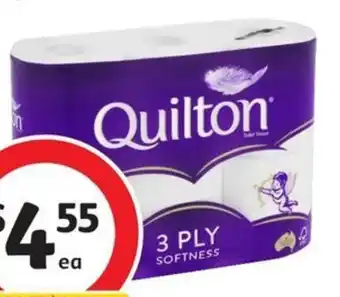 Coles Quilton Toilet Tissue 3 Ply 6 Pack offer